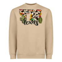 Mushroom texas state cowhide serape cactus Heavyweight Sweatshirt - RanaPortraitStore