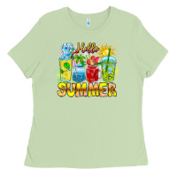 Matcha Hello Summer Ladies Tee - CowhideDigitalArt