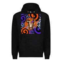 Black halloween bull skull Premium Hoodie - BarkalooDesign