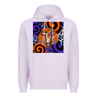 Lilac halloween bull skull Premium Hoodie - BarkalooDesign