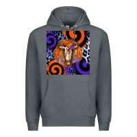 Rock halloween bull skull Premium Hoodie - BarkalooDesign
