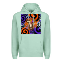 Seafoam halloween bull skull Premium Hoodie - BarkalooDesign
