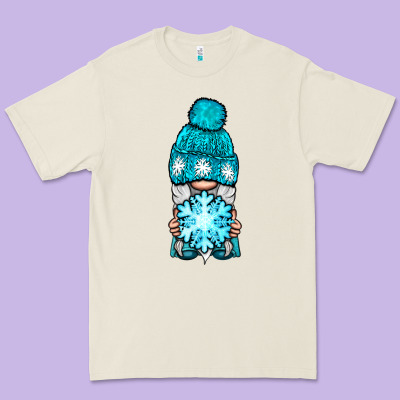Winter Gnome With Snowflake Premium Tee Designed By Bundleandbundleshop