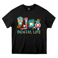 Black Dental Life Dentist Coffee Cups Heavy Core Tee - FaDigitalArtStudio