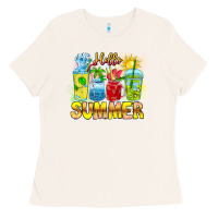 Bone Hello Summer Ladies Tee - CowhideDigitalArt