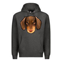 Charcoal Heather Dachshund Premium Hoodie - Jasminsmagicworld