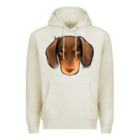 Oatmeal Heather Dachshund Premium Hoodie - Jasminsmagicworld