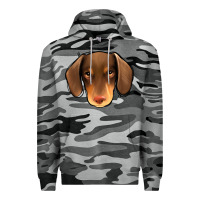 Slate Camo Dachshund Premium Hoodie - Jasminsmagicworld