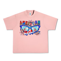 Salmon American babe Urban Heavy Tee - CowhideDigitalArt