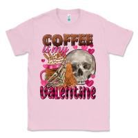 Bubblegum Pink Coffee is my Valentine skull Classic Tee - FaDigitalArtStudio