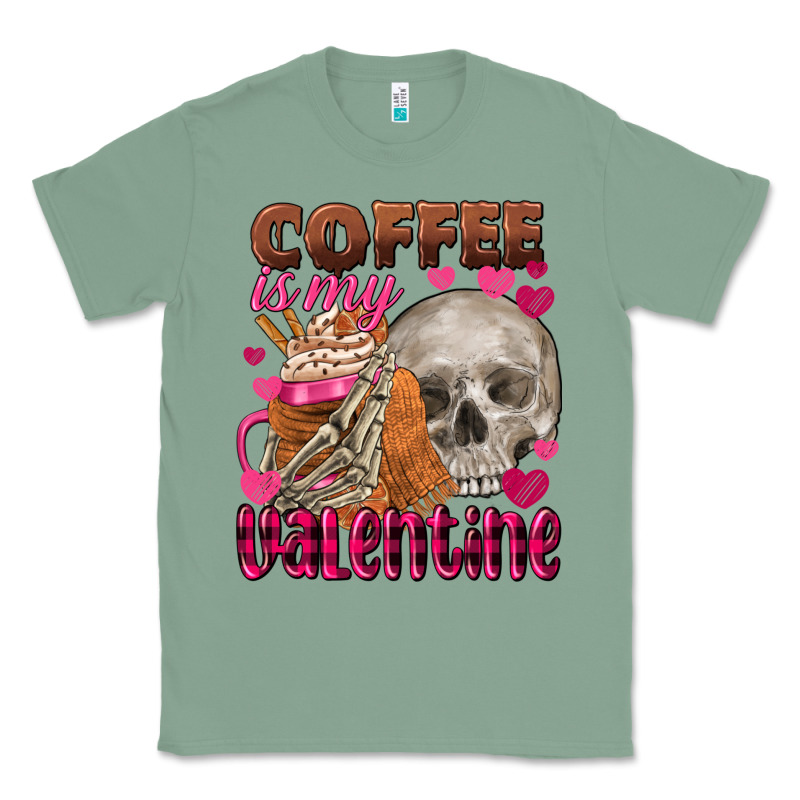Coffee Is My Valentine Skull Classic Tee by FaDigitalArtStudio | Teevron