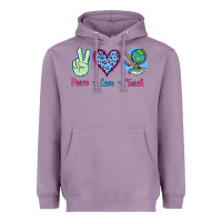Lavender Peace Love Teach Heavyweight Hoodie - Jasminsmagicworld
