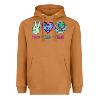 Meerkat Peace Love Teach Heavyweight Hoodie - Jasminsmagicworld