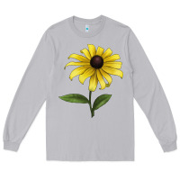 Moon Dust Black Eyed Susan Flower Illustrations Long Sleeve Tee - LillyAllenDesigns