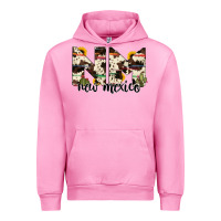 Fuchsia Pink new mexico state cowhide serape cactus Urban Hoodie - RanaPortraitStore