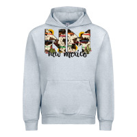 Heather Grey new mexico state cowhide serape cactus Urban Hoodie - RanaPortraitStore