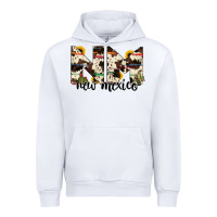 White new mexico state cowhide serape cactus Urban Hoodie - RanaPortraitStore