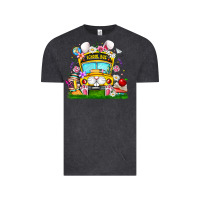 Vintage Black Easter School Bus Vintage Tee - CowhideDigitalArt