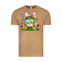Vintage Camel Easter School Bus Vintage Tee - CowhideDigitalArt
