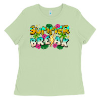 Matcha Summer Break Ladies Tee - CowhideDigitalArt