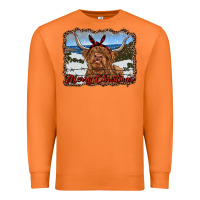 Carrot merry christmas highland cow with farm Premium Sweatshirt - RanaPortraitStore
