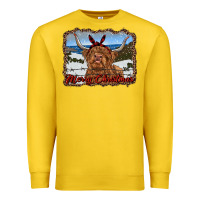 Lemon merry christmas highland cow with farm Premium Sweatshirt - RanaPortraitStore