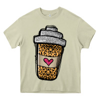 Mossy leopard glitter coffee cup Heavy Core Tee - Jasminsmagicworld