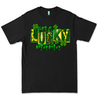 Black one lucky mama st patricks Premium Tee - FaDigitalArtStudio