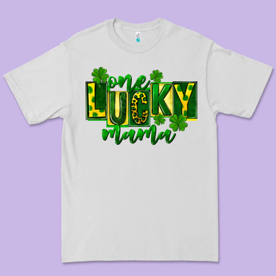 One Lucky Mama St Patricks Premium Tee Designed By Fadigitalartstudio