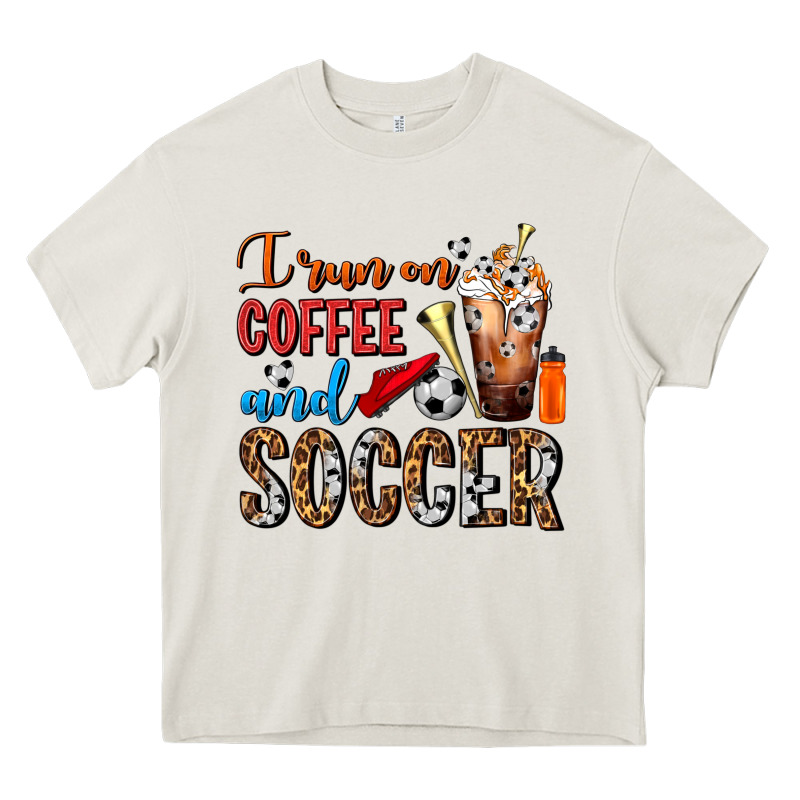 I Run On Coffee And Soccer Frappe Heavy Core Tee by FaDigitalArtStudio | Teevron