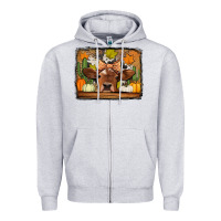 Fall Cow Zipper Hoodie | Teevron