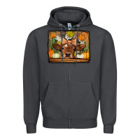 Smoke fall cow Zipper Hoodie - Jasminsmagicworld