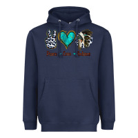 Navy Peace Love Indians Heavyweight Hoodie - Jasminsmagicworld
