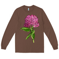 Chestnut Red Clover Illustrations Long Sleeve Tee - LillyAllenDesigns