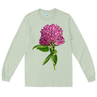 Matcha Red Clover Illustrations Long Sleeve Tee - LillyAllenDesigns
