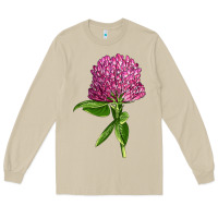 Mushroom Red Clover Illustrations Long Sleeve Tee - LillyAllenDesigns