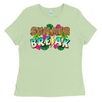 Matcha Summer Break Ladies Tee - CowhideDigitalArt