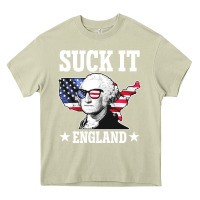 Mossy funny george washington suck it england Heavy Core Tee - DesigneFamous