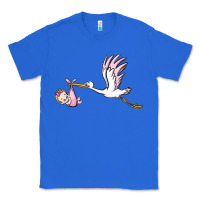 True Royal stork with baby girl Classic Tee - BarkalooDesign
