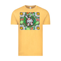 Vintage Mustard Easter Bunny Vintage Tee - CowhideDigitalArt