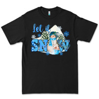 Black let it snow christmas Premium Tee - FaDigitalArtStudio