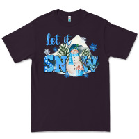 Plum let it snow christmas Premium Tee - FaDigitalArtStudio