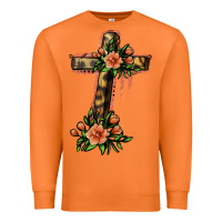 Carrot Flower Cross Premium Sweatshirt - Jasminsmagicworld