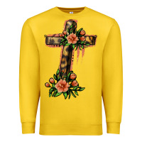 Lemon Flower Cross Premium Sweatshirt - Jasminsmagicworld