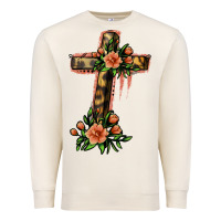 Sandshell Flower Cross Premium Sweatshirt - Jasminsmagicworld