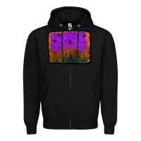 Black halloween spider web background Zipper Hoodie - Jasminsmagicworld