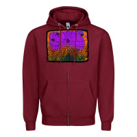 Burgundy halloween spider web background Zipper Hoodie - Jasminsmagicworld