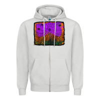 Dove Grey halloween spider web background Zipper Hoodie - Jasminsmagicworld