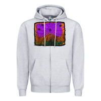 Heather Grey halloween spider web background Zipper Hoodie - Jasminsmagicworld