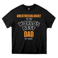 Black anesthesiologist by day worlds best dad by night fathers day Heavy Core Tee - linhVisuals